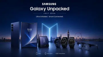 Concept render of the Samsung Galaxy Unpacked event.