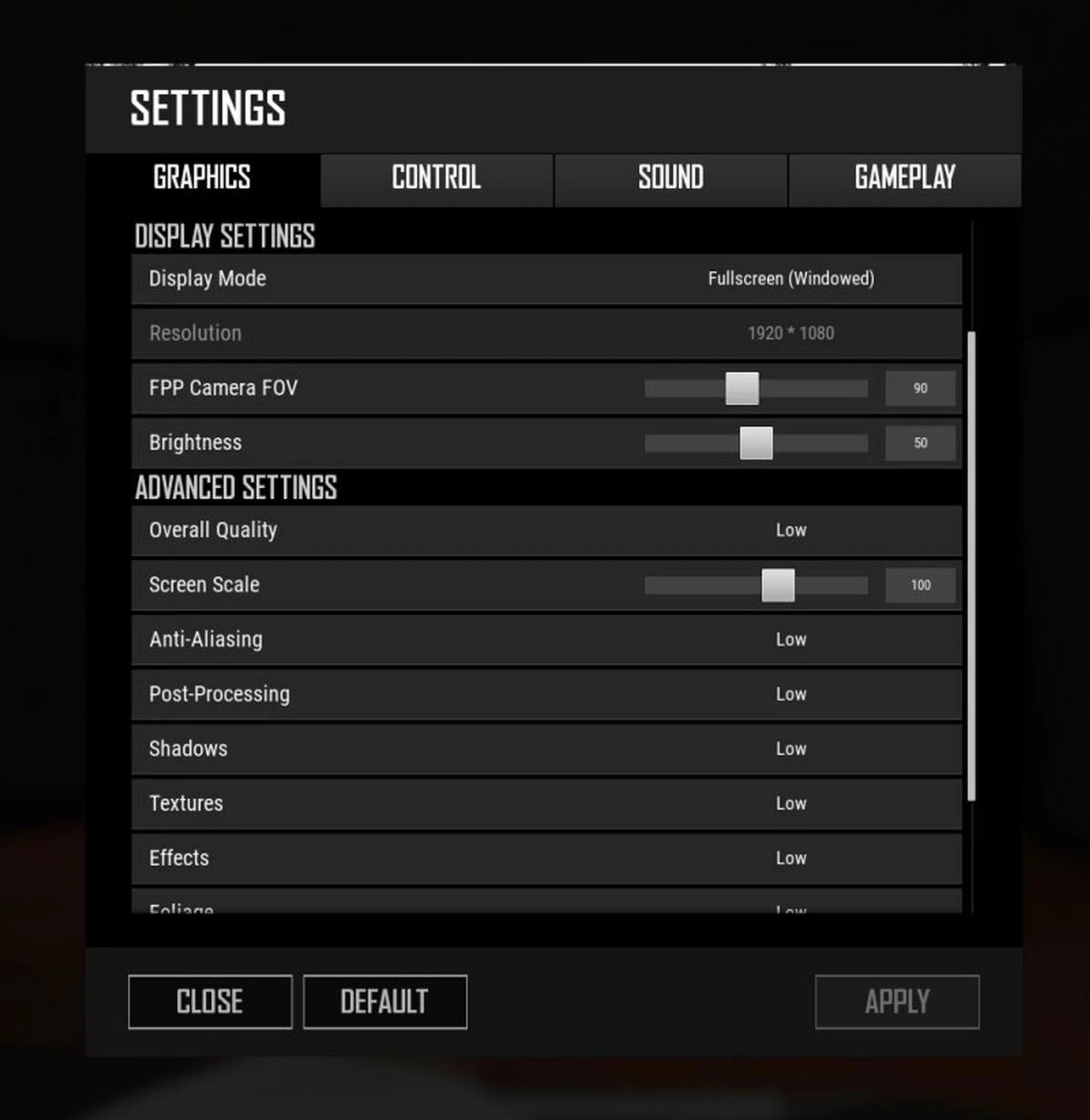 A quick look at the settings that gave us the most optimal experience.