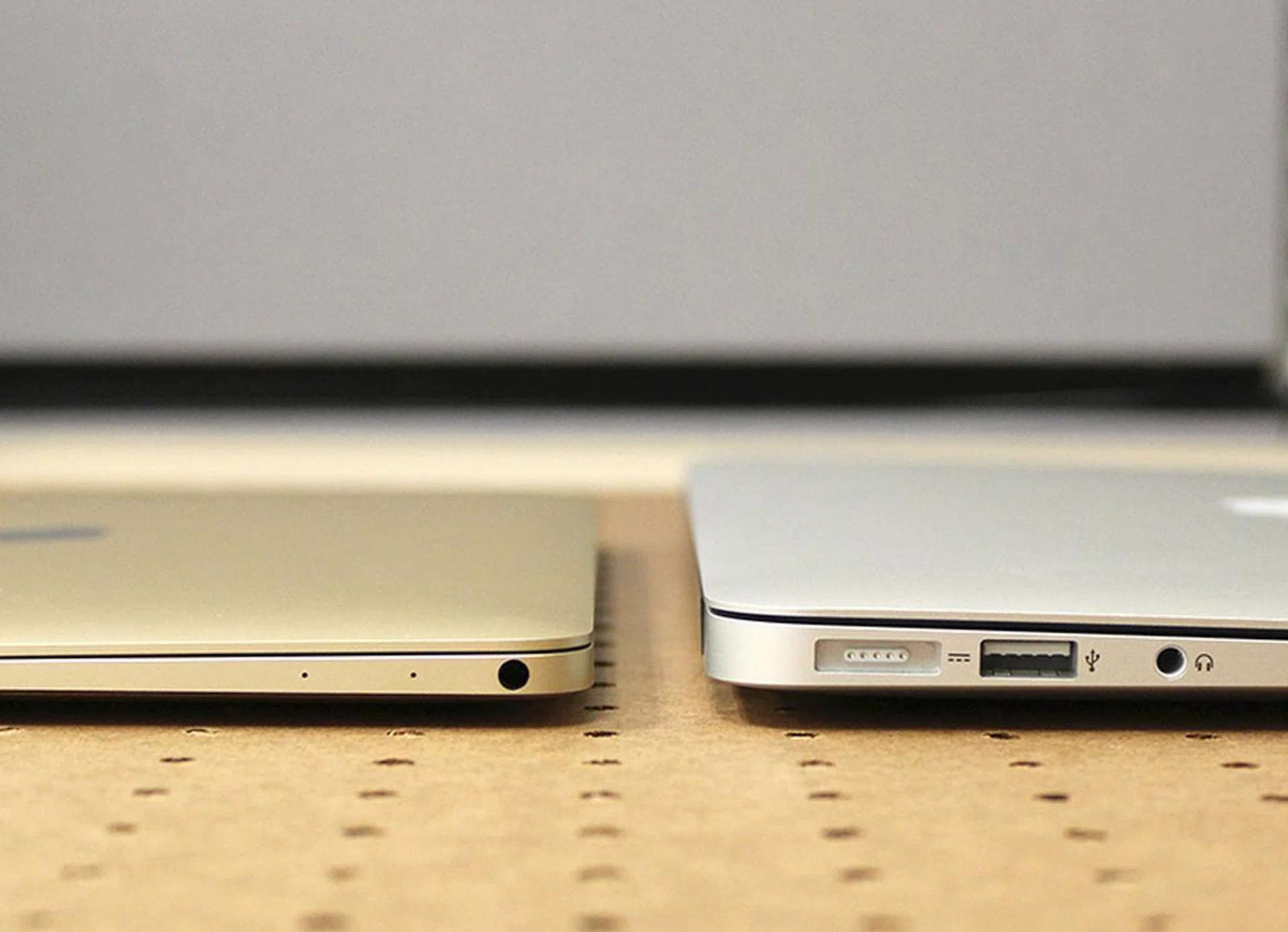 The MacBook makes the MacBook Air look fat.