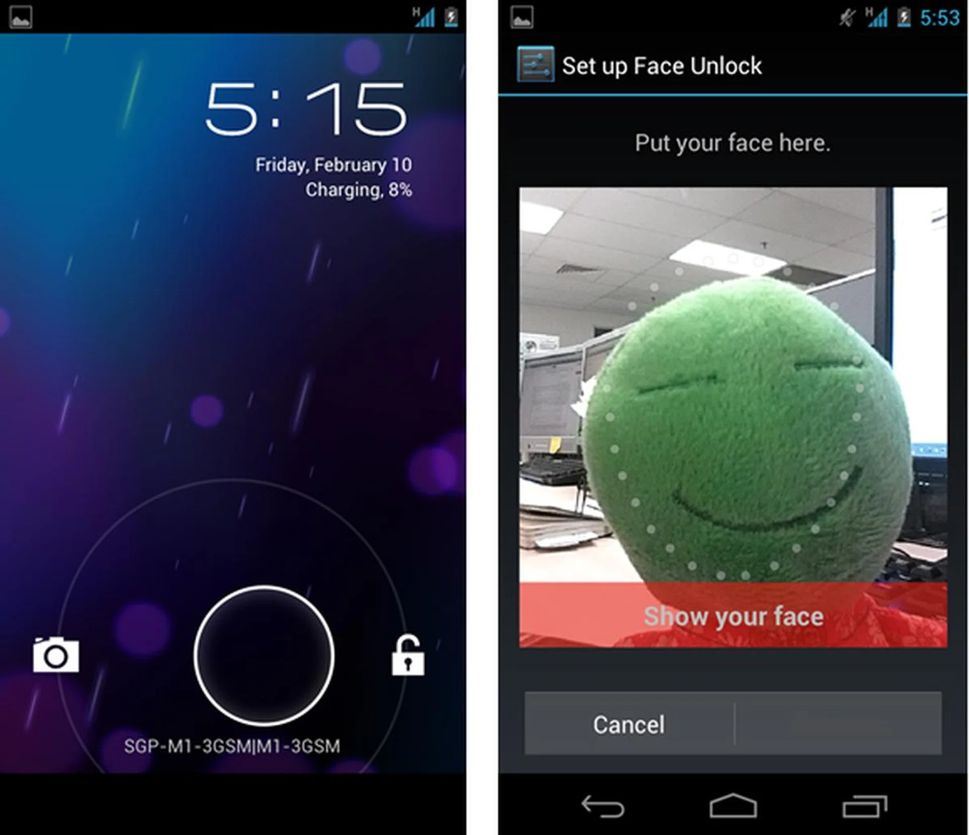 Face Unlock makes for a cool demo, but it's certainly low security.
