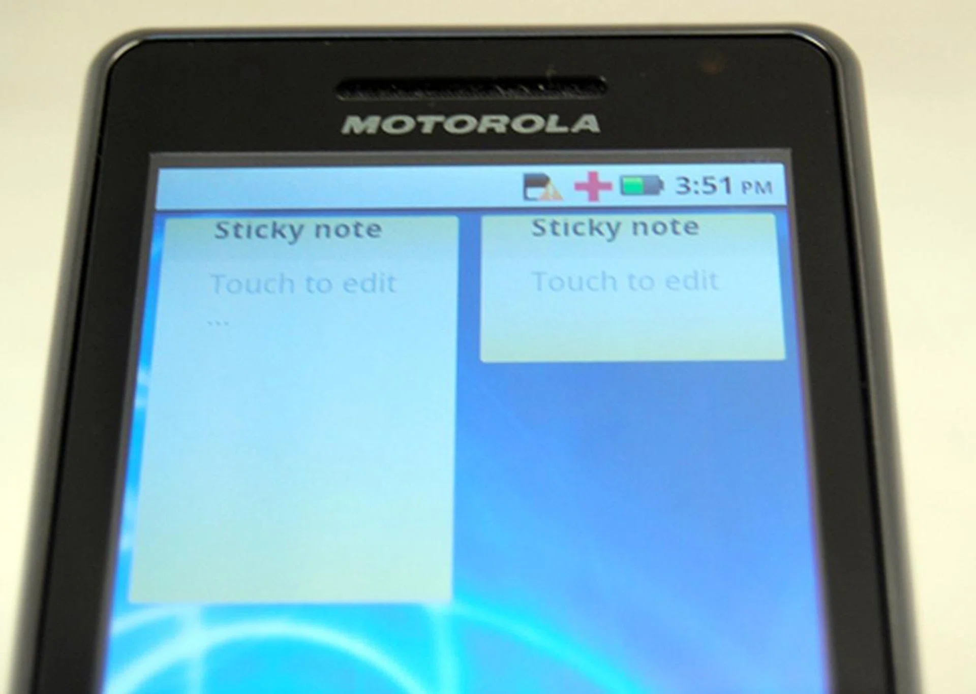 You can resize any of the Motorola widget's size to your liking. 