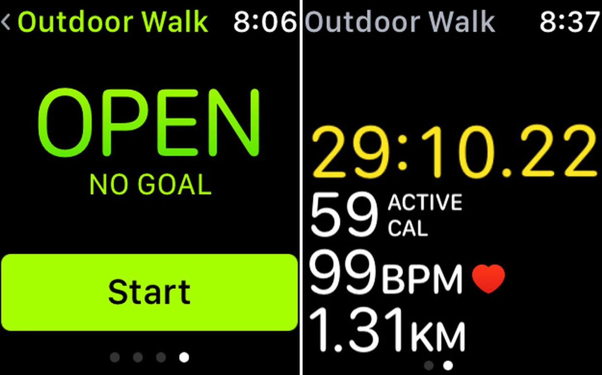 There's no indication whether or not the watch's GPS is working, you just have to trust that it is.