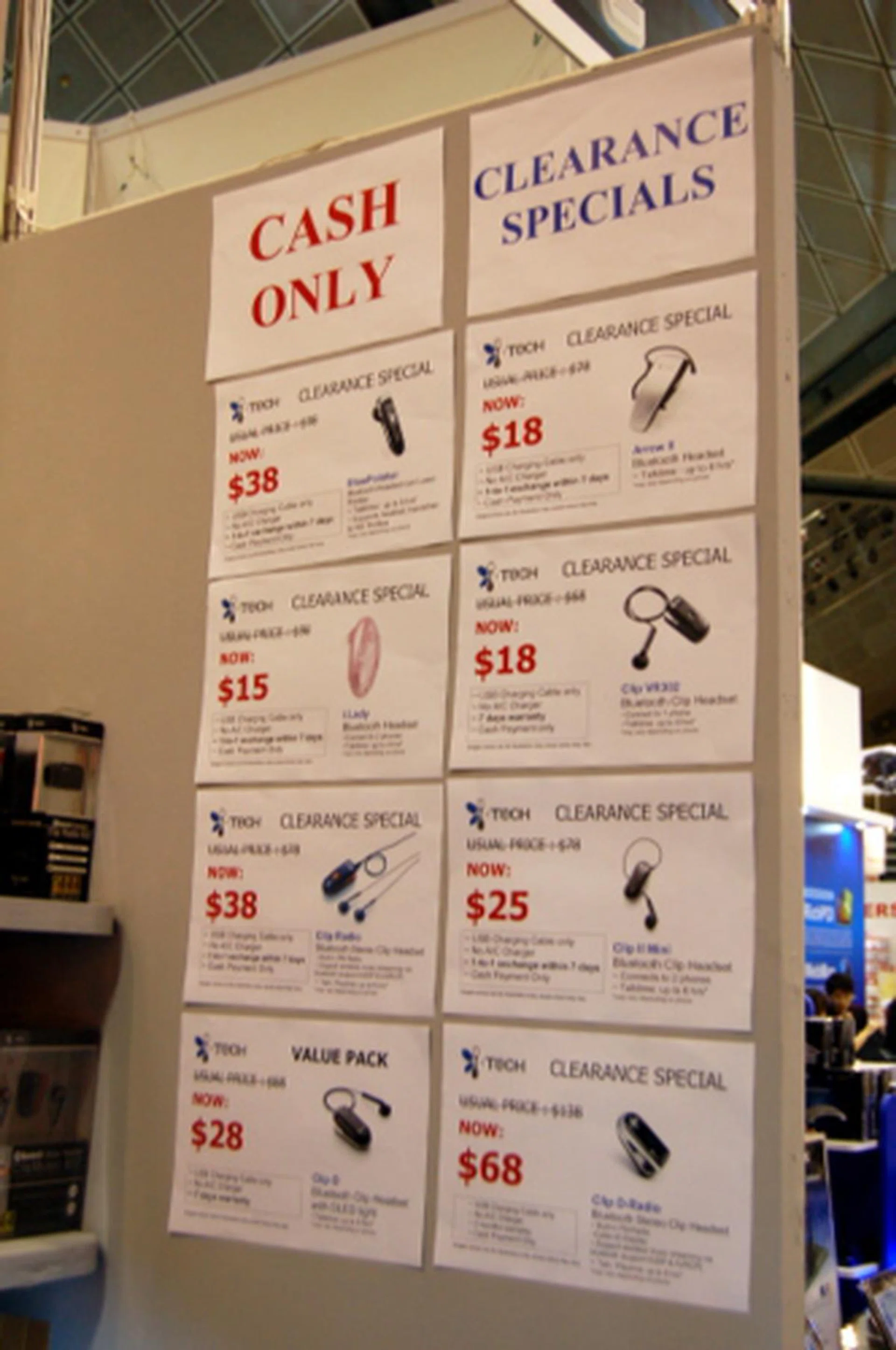 A wide range of clearance specials are also available, and they ought to sell like really hot cakes.