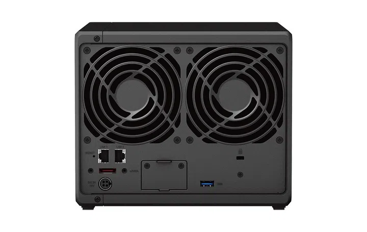 Always remember to check the back of the NAS to check what the connectivity options are. 