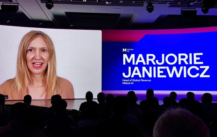 The Mistral AI partnership was done in a pre-recorded announcement screened at Snapdragon Summit 2024. Photo: HWZ.