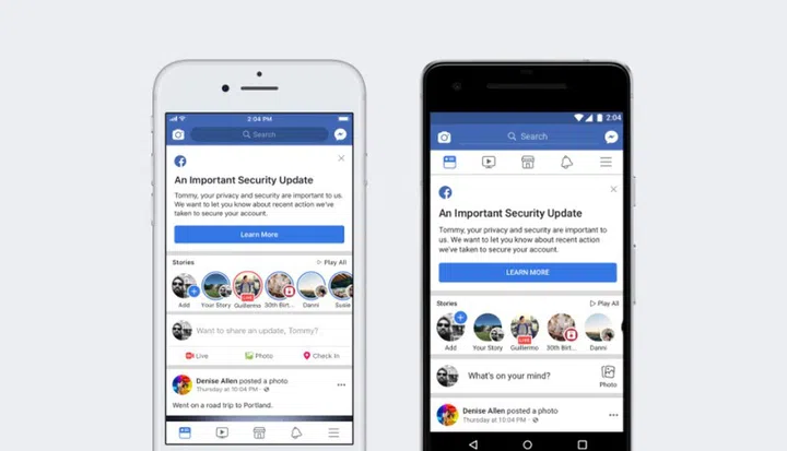 90 million Facebook users have to log back into Facebook, or any of their apps that use Facebook login. They will get a notification at the top of their News Feed explaining what happened. <br> Image source: Facebook