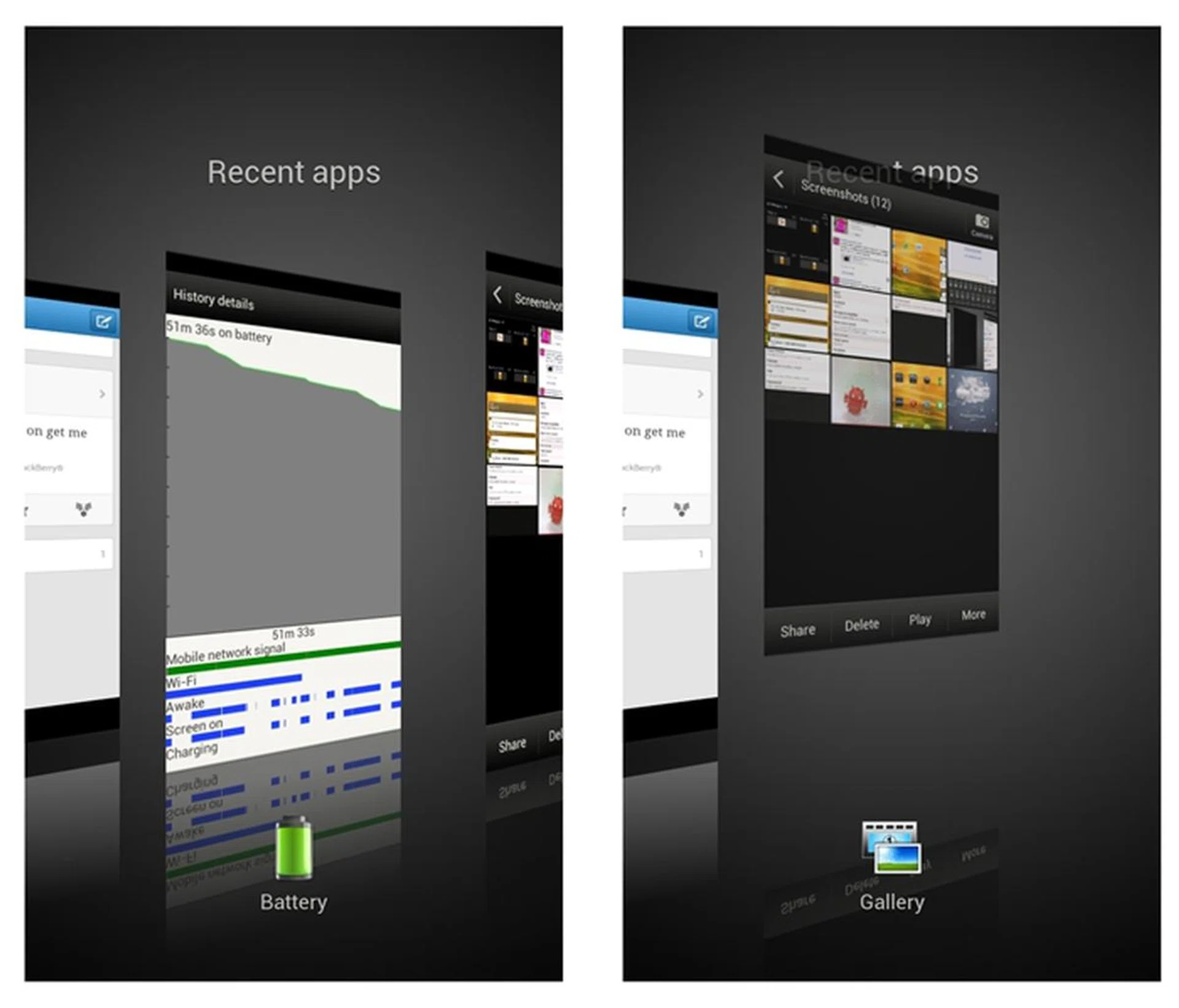 HTC has implemented its own style of multitasking, presenting the apps as tiles in a row which is different from the vertical column style in stock Android 4.0. Quitting of apps is also different in Sense 4; you swipe upwards instead of sideways. We are comfortable with both styles, but it really depends on individual preference.