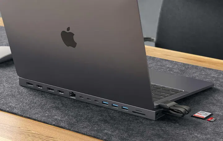 The dock promises to be a simple, driverless and clutter-free solution to dongles. (Image source: Hyper)