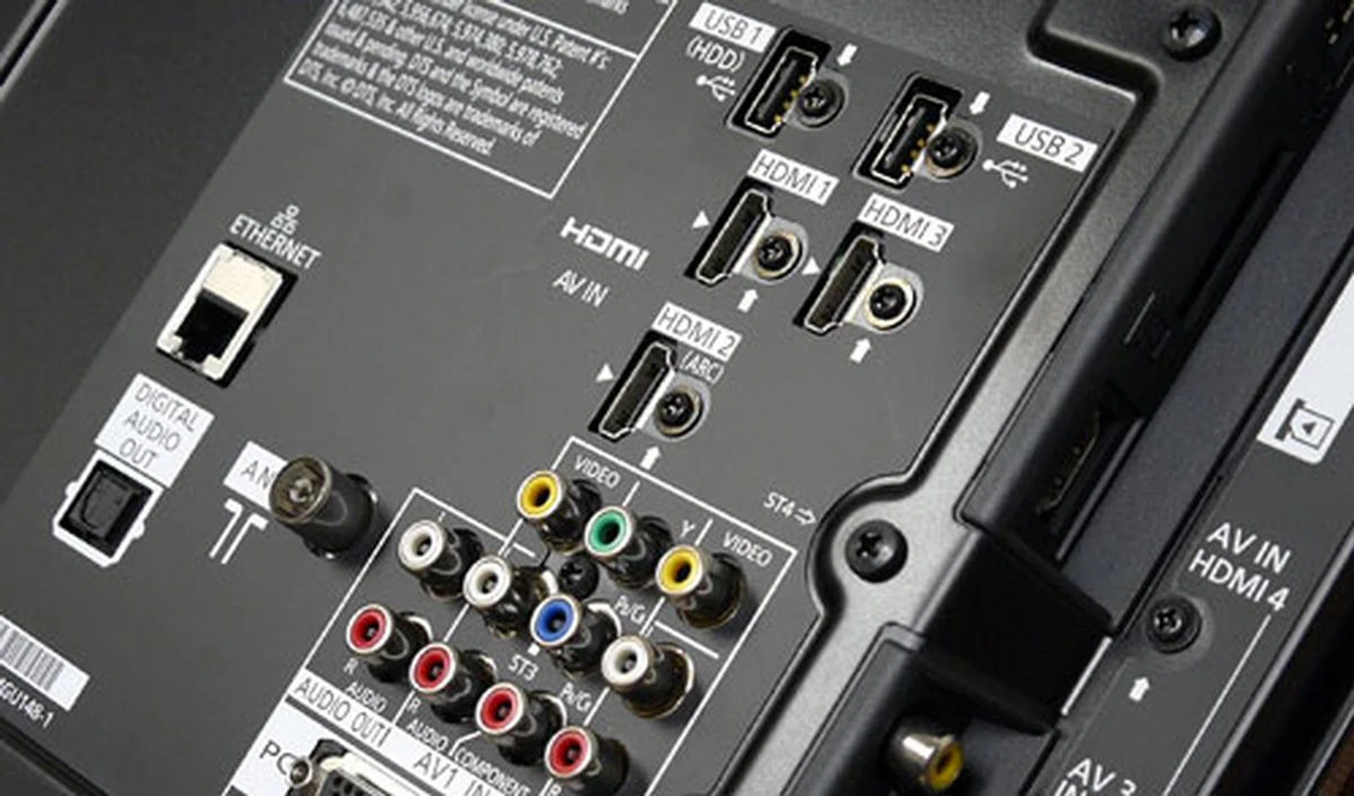 There's one other sweet feature Panasonic has thrown into the HDMI works. And that's the ARC feature found on Input 2 which enables you to output audio from a TV broadcast to your home cinema system using just a single HDMI cable, Neat!