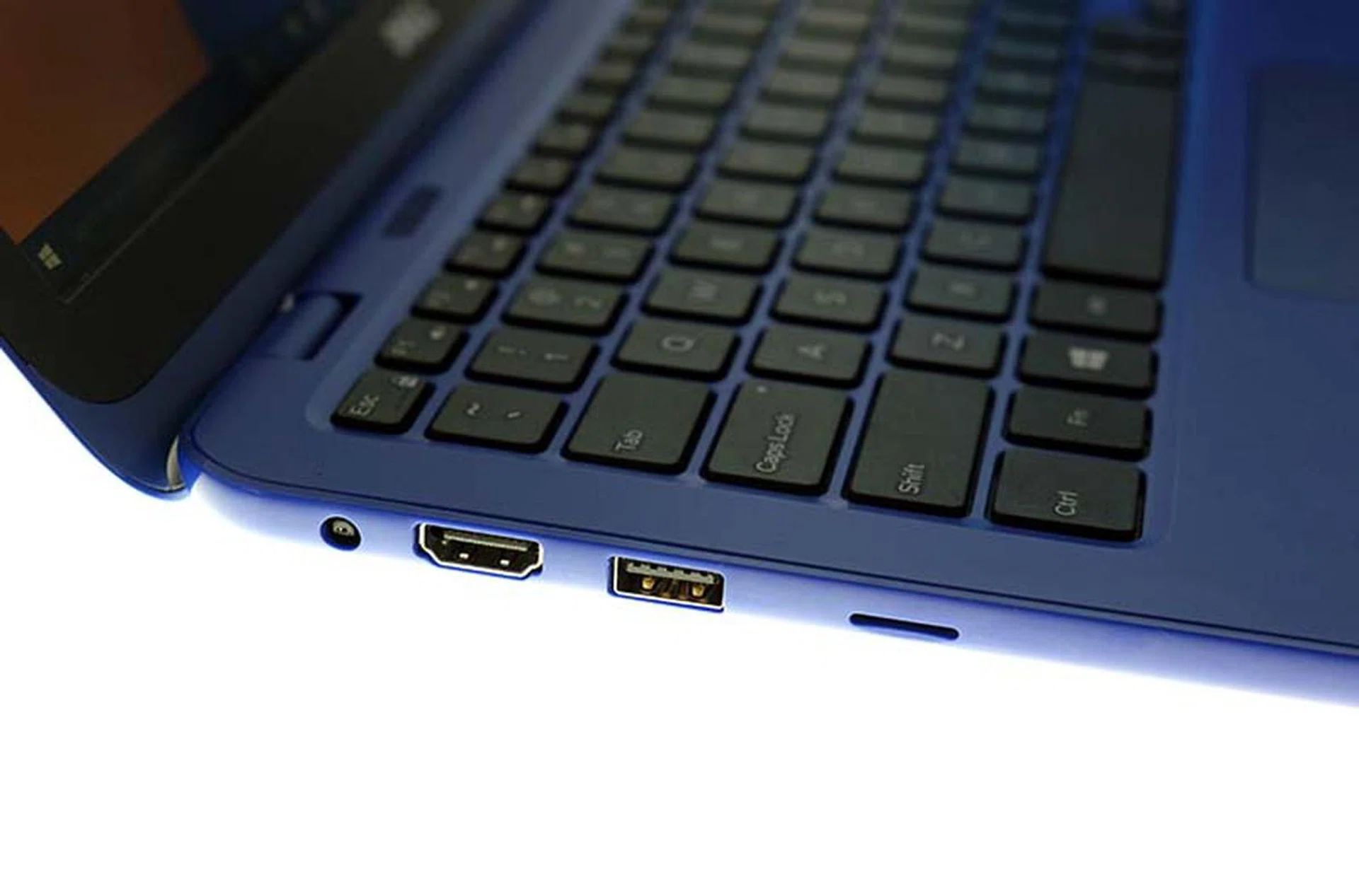 Despite the Inspiron 11 3000 2-in-1 notebook's compact size, it still packs two USB 3.0 ports and a single HDMI port.