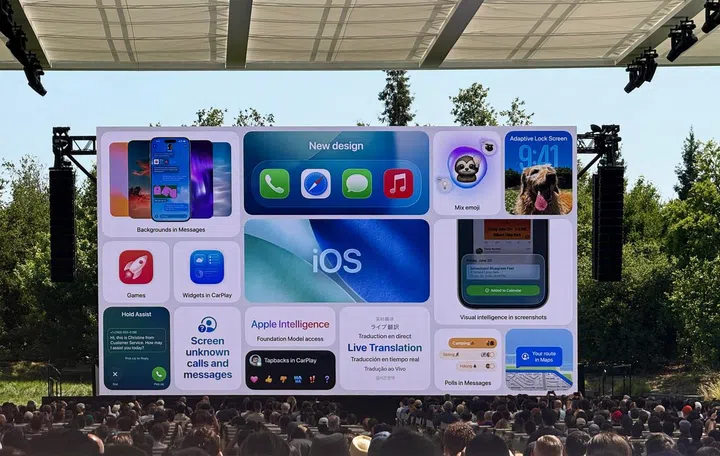 Apple iOS 26 announced at WWDC 2025. Photo: HWZ.