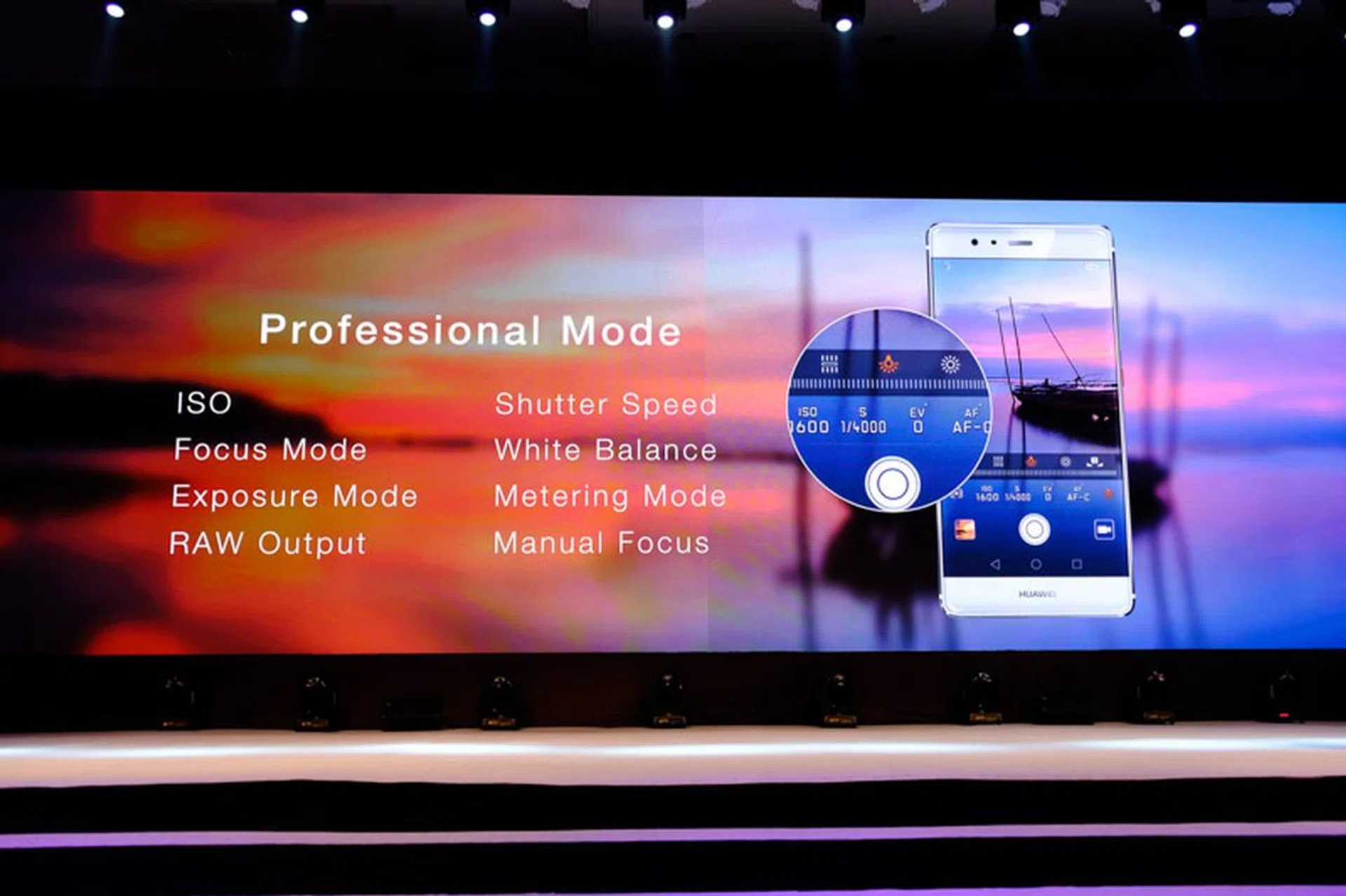 Full control over exposure in Pro mode.