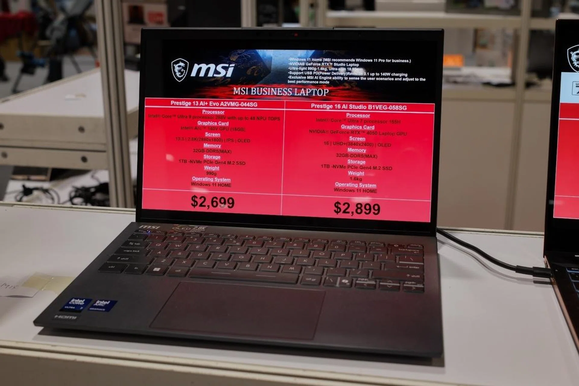 MSI Prestige 13 AI+ Evo