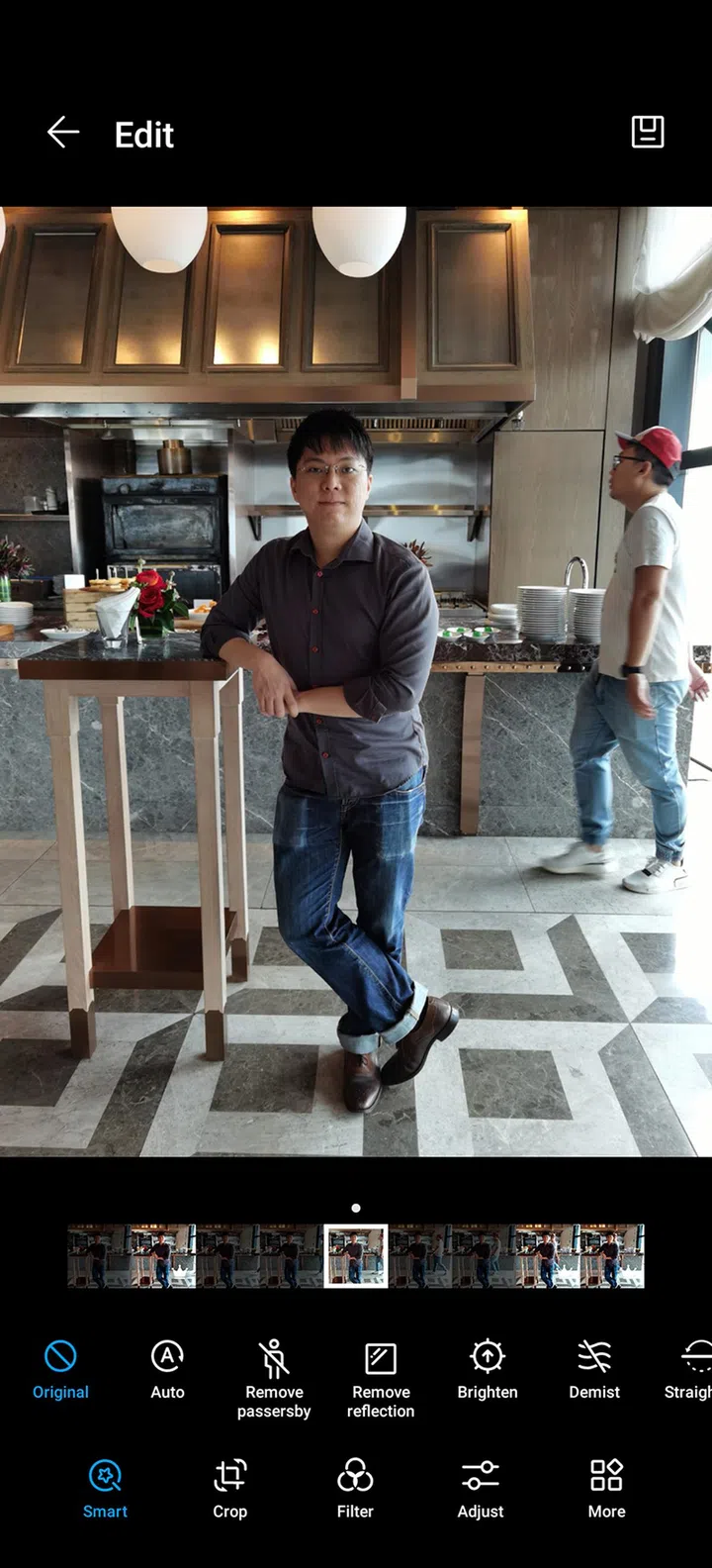 Before AI Remove Passerby.