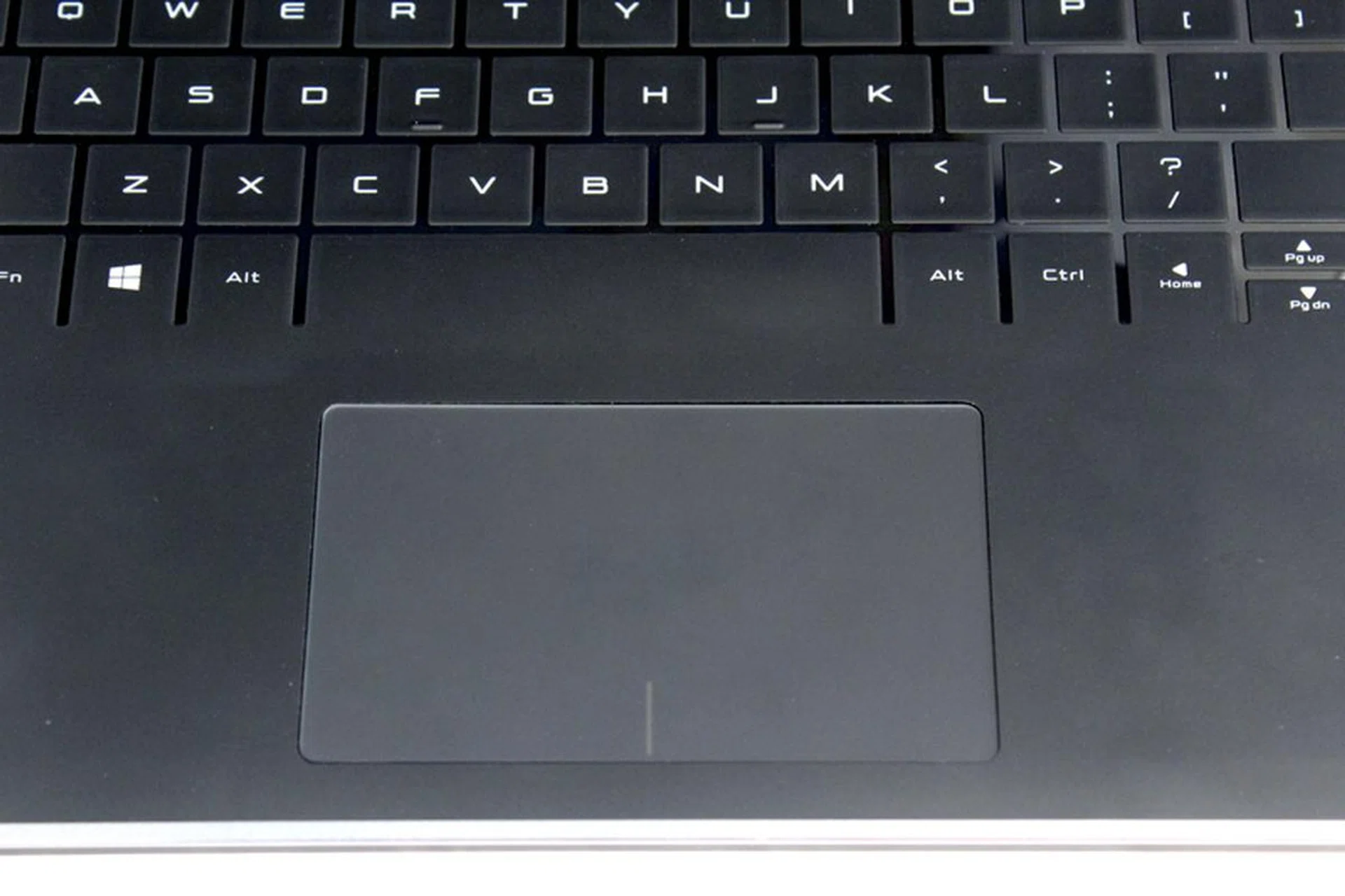 The backlit touch keyboard is almost flushed, and looks much more interesting than the usual chiclet-style keyboard. Unfortunately, it isn't as accurate to type on. 