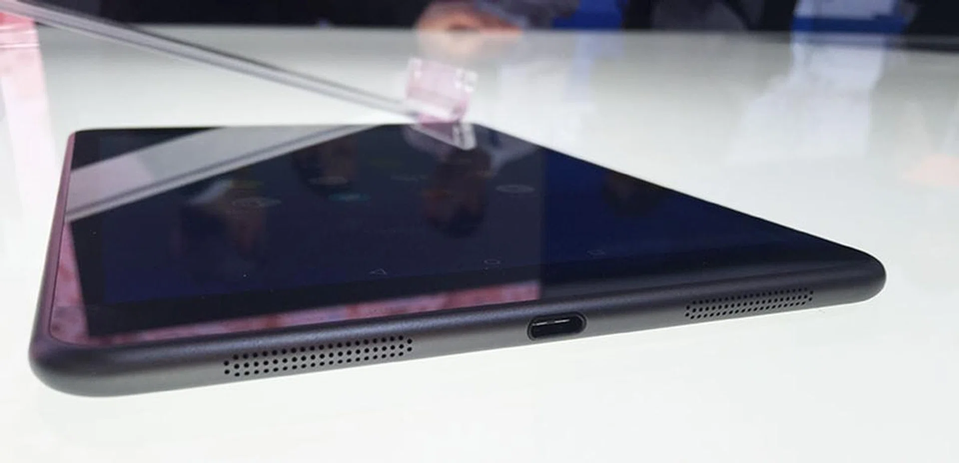 That's not a lightning port, that's a USB Type C reversible port.