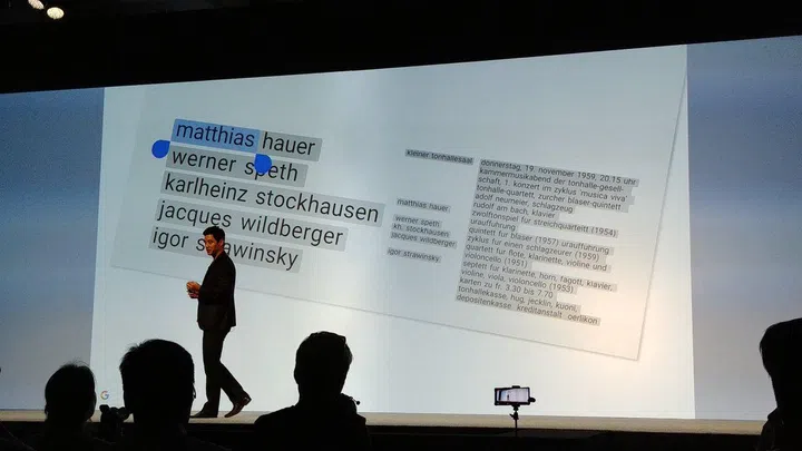 On-device text recognition enabled by Qualcomm's AI engine.