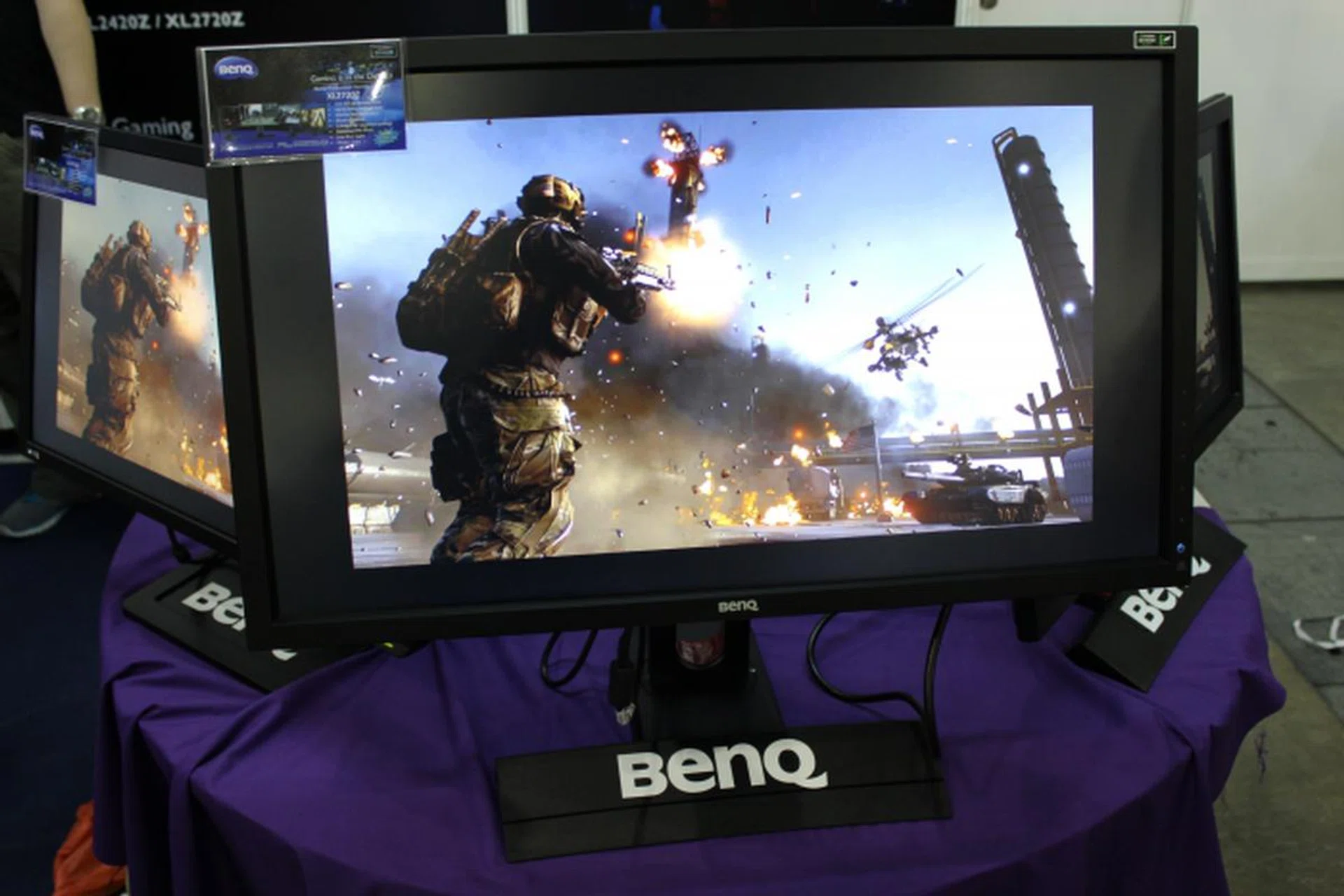 The XL2420Z/XL2720Z are two 1080p gaming monitors that sport a variety of ports (HDMI, DisplayPort, DVI, VGA), adjustable stand and viewing angles, as well as low input lag, and a 144Hz refresh rate. The 24-inch one goes for $588 while the 27 inch one goes for $688.