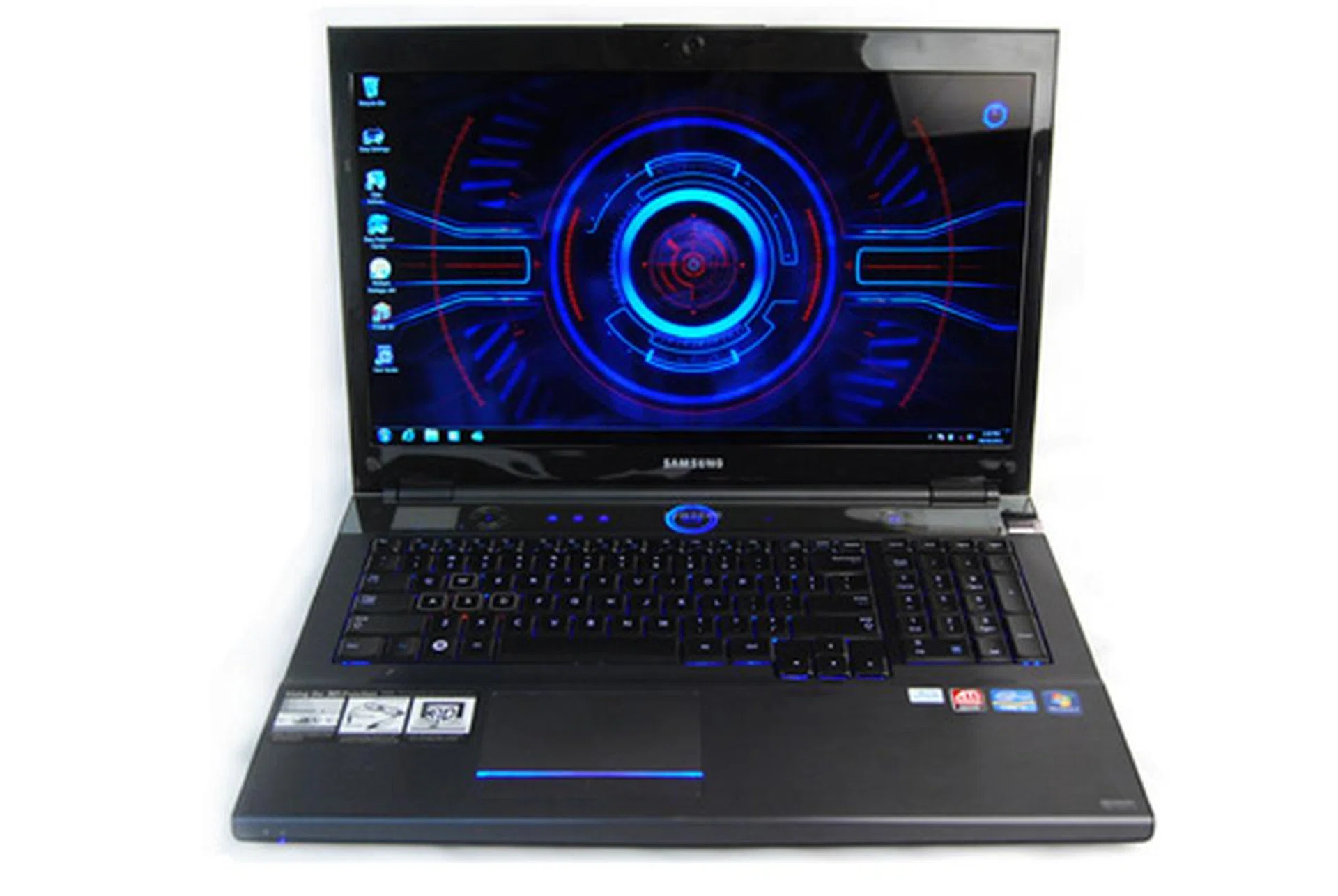 Inside, the keyboard and palm rest sport the same smoke-brushed aluminum look.