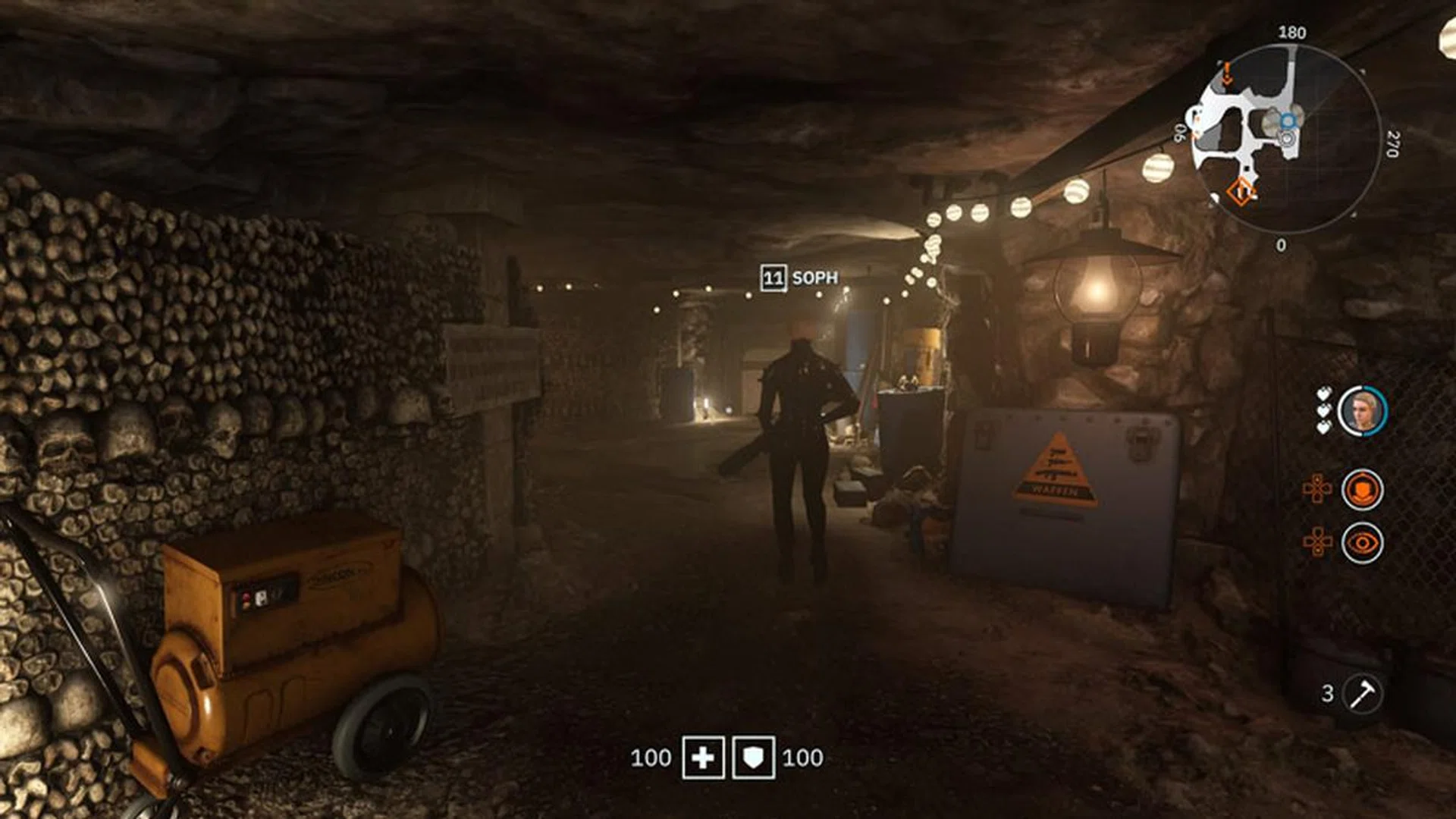 You can explore the hub area and collect quests from NPCs.