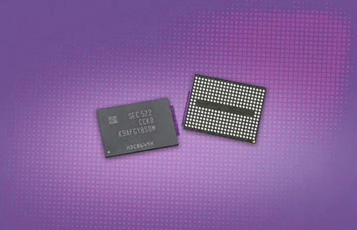 Samsung 256Gb, 3D V-NAND flash memory chips  (Image source: Samsung via TechFrag)