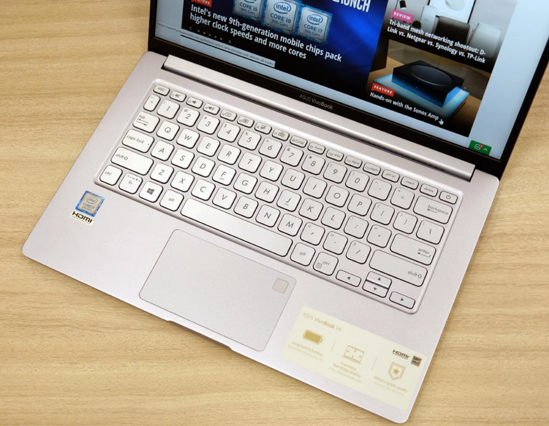 Underneath lies a large 72Wh battery.