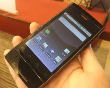 The Evoluzione is a 2.1 Android smartphone running on a 600MHz processor. The phone features a 5-megapixel camera with LED flash and is set to cost $788 (subject to changes next year). 