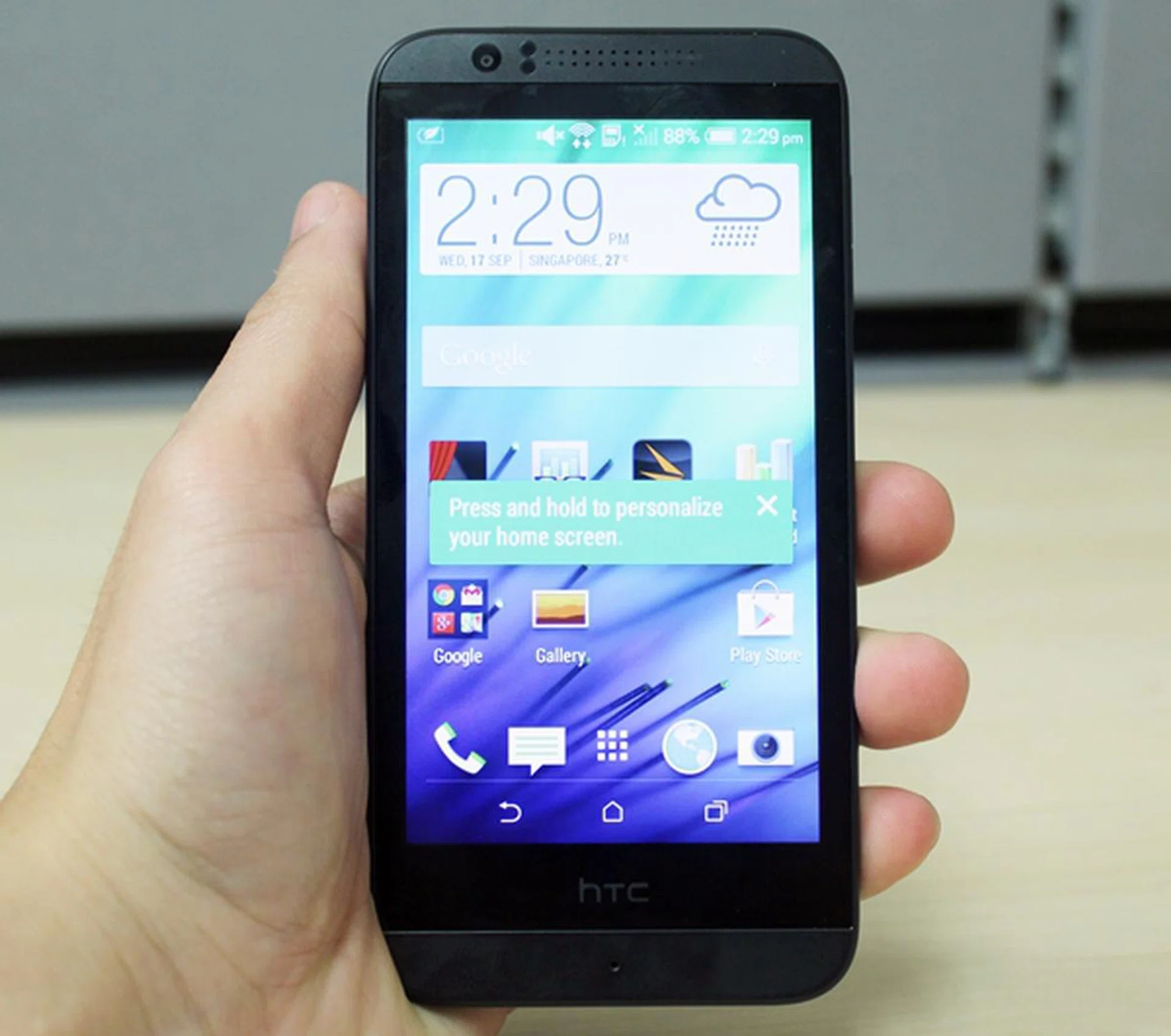 The Desire 510 looks like every other HTC handset that was unveiled this year.
