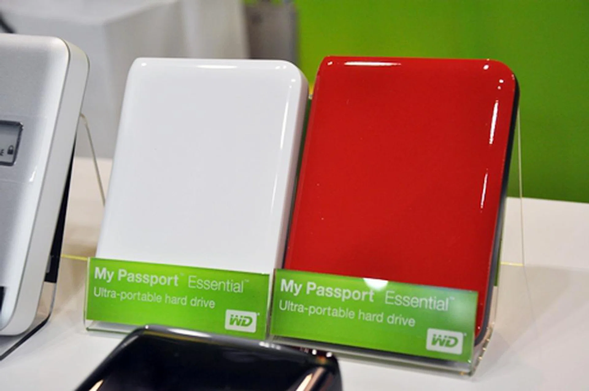 Looking for a no-frills portable hard drive? Western Digital's My Passport Essential comes in five colors, and 3 storage sizes: 500GB ($109.90), 750GB ($159.90), and 1TB ($219.90). Free carrying pouch included for selected models.