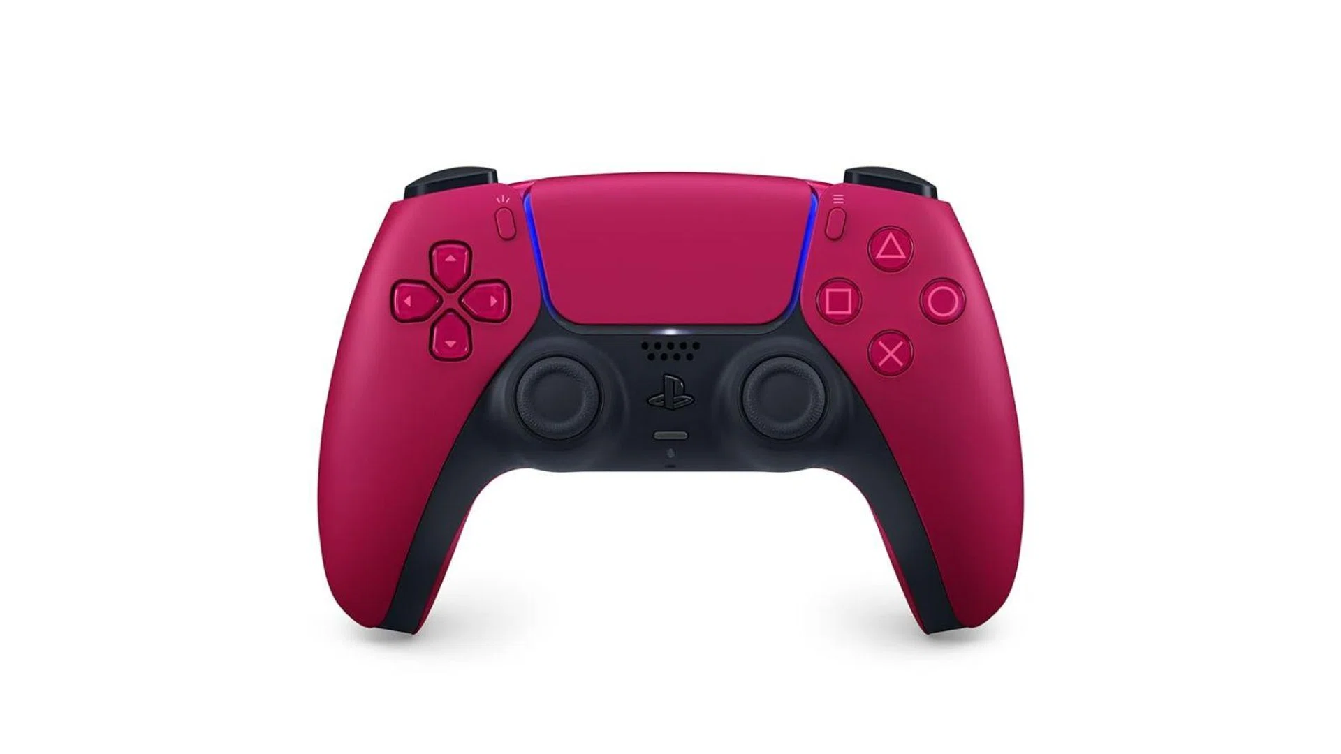 Sony PlayStation DualSense controller in Cosmic Red