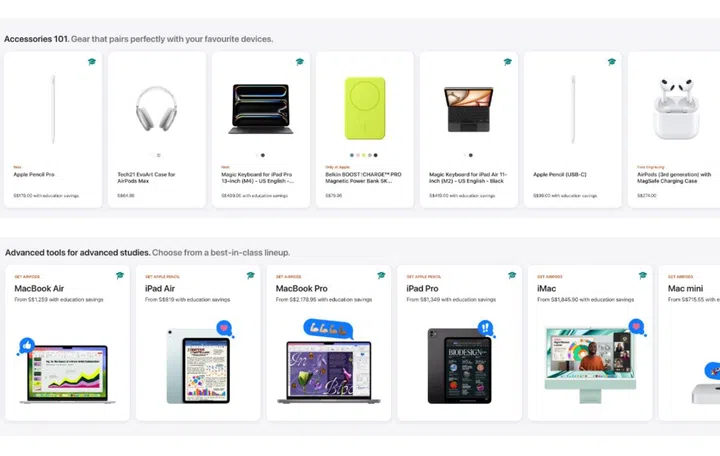 Some of the purchasing options. 