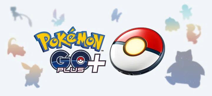 Pokémon GO Plus + device (right).