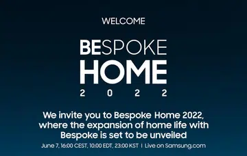 Samsung Bespoke Home 2022 invite poster.