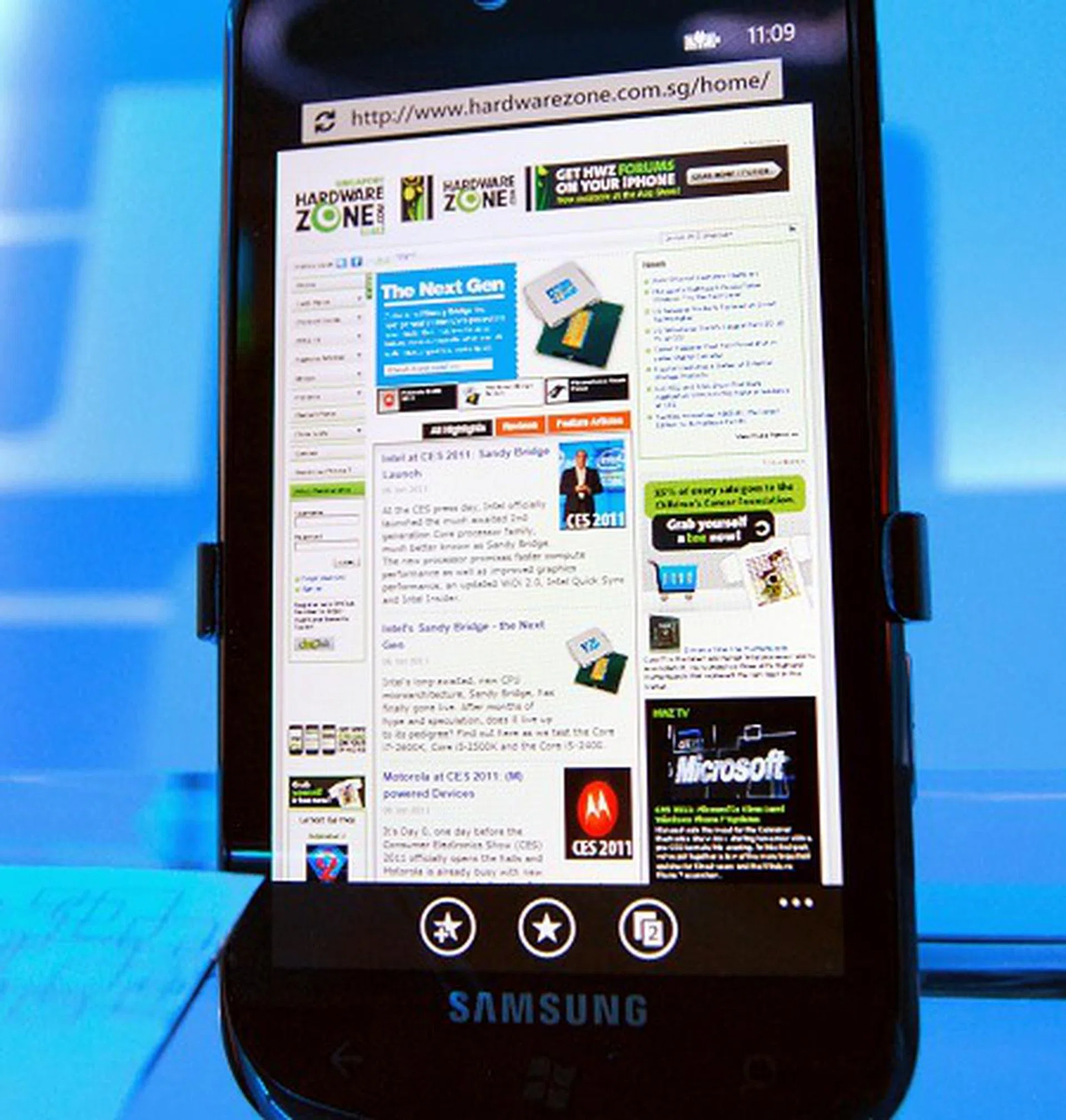 We just had to check out how our site handles on the new phone.