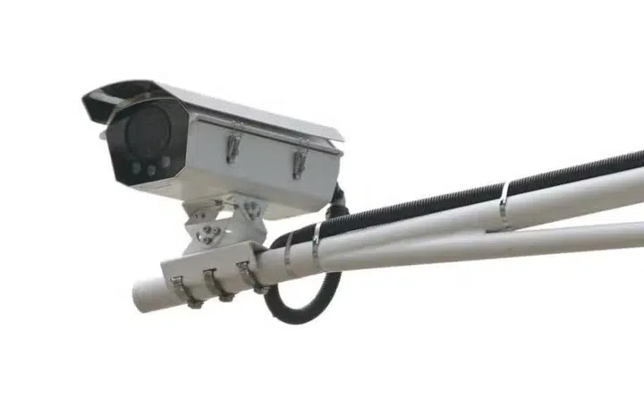 Under the trial, cameras like this will recognise license plate numbers and toll payments will be handled automatically by a smartphone app. Photo: ST Photo