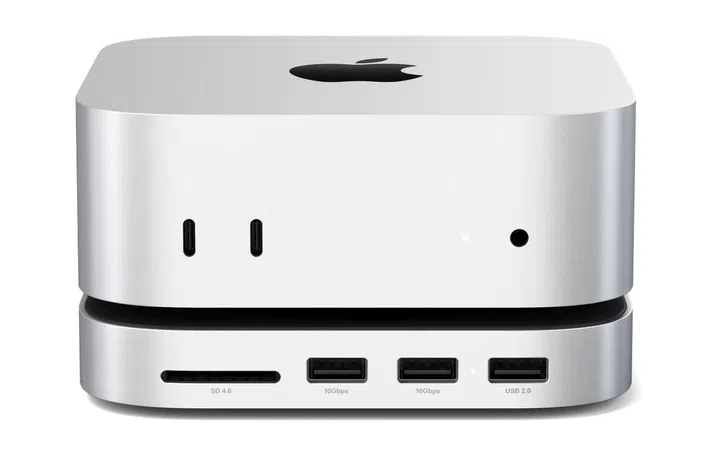 Satechi Mac mini Stand & Hub with NVMe Enclosure. Photo: Satechi