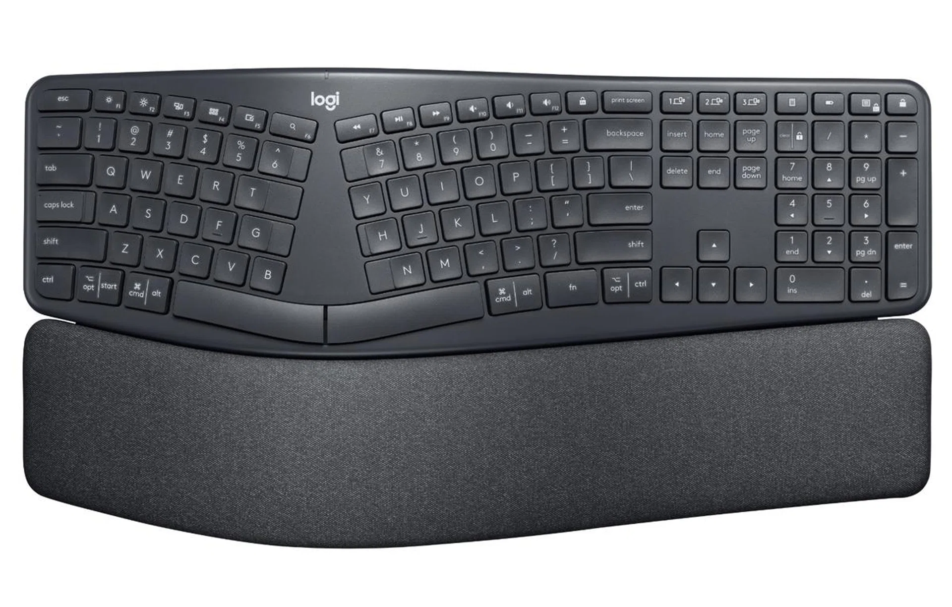 You can see how much to the size the wrist rest adds on. (Image courtesy of Logitech)