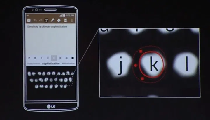 The sizes of the keys are tailored to fit the user's typing patterns.