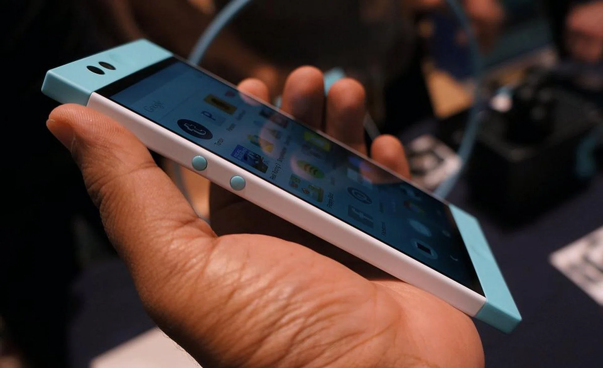 These are the volume buttons on the left profile of the phone.