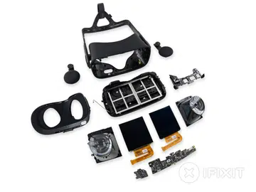 Teardown of the Oculus Rift.