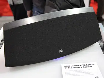 The Altec Lansing LIVE 5000 Wi-Fi all-in-one speaker.