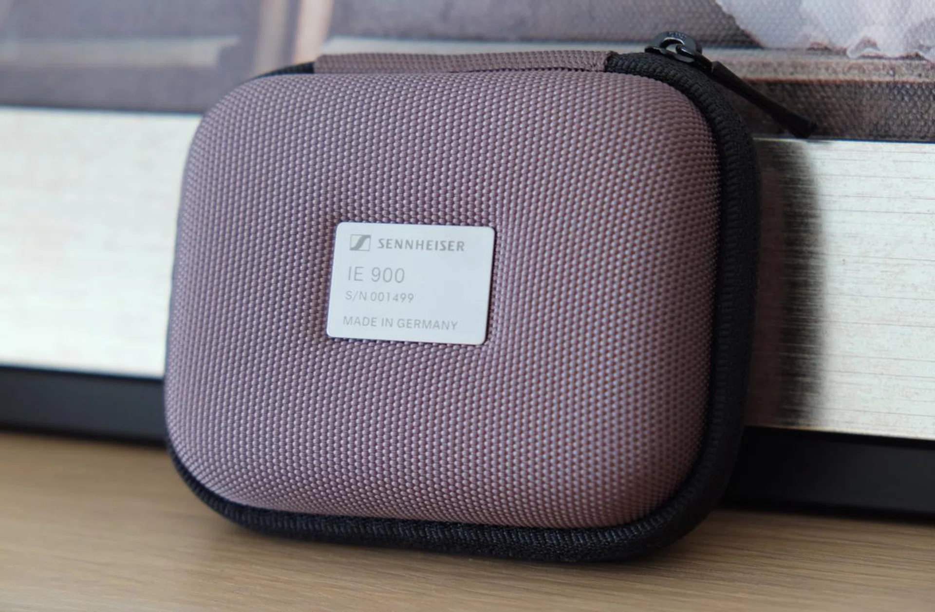 The provided carrying case offers good protection and has a plaque with the earphones' serial number.