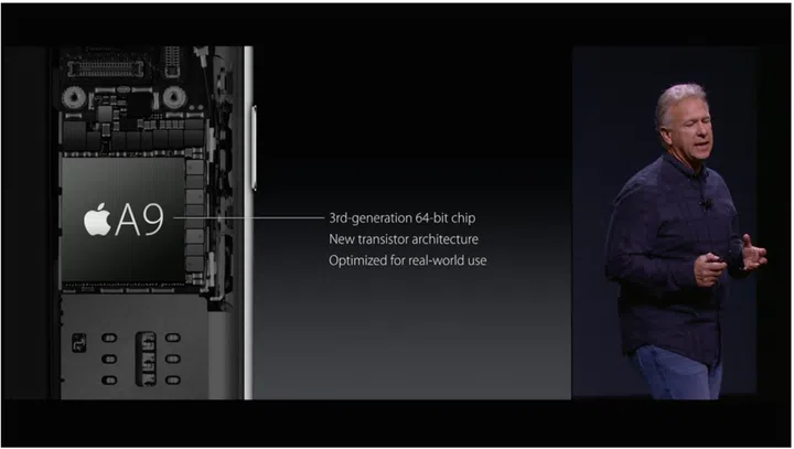 The latest A9 processor with a brief rundown of specs.