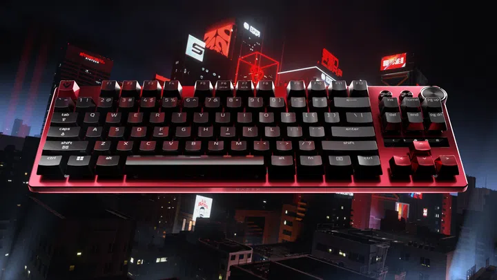 Razer Huntsman V3 Pro 8kHz TKL Sentinels Edition closeup