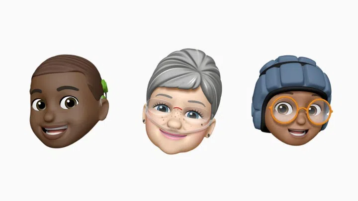 New memoji customisation options. (Image source: Apple)