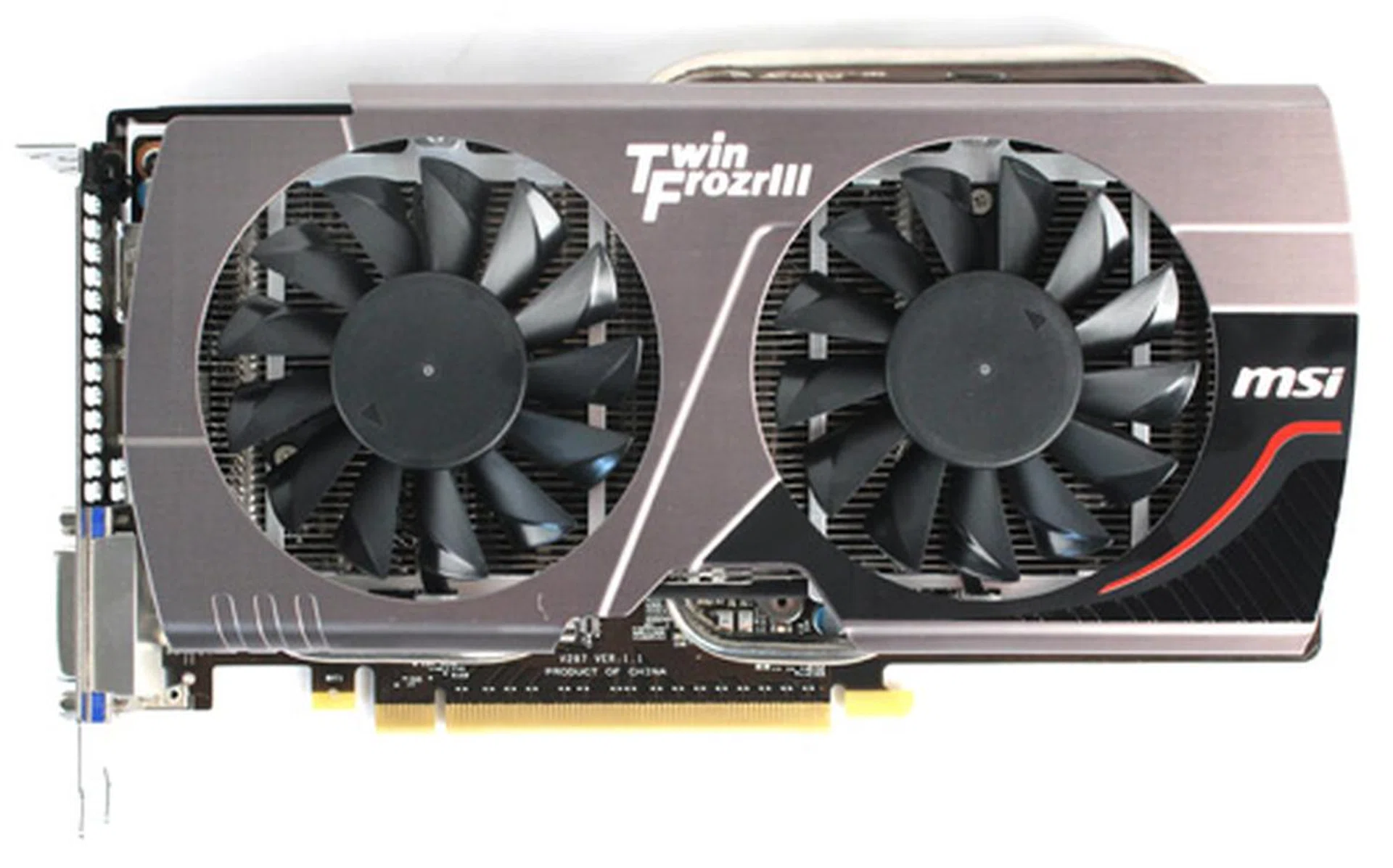 The MSI GTX 660 is the smallest card in our shootout, measuring 235 x 137 x 37mm
