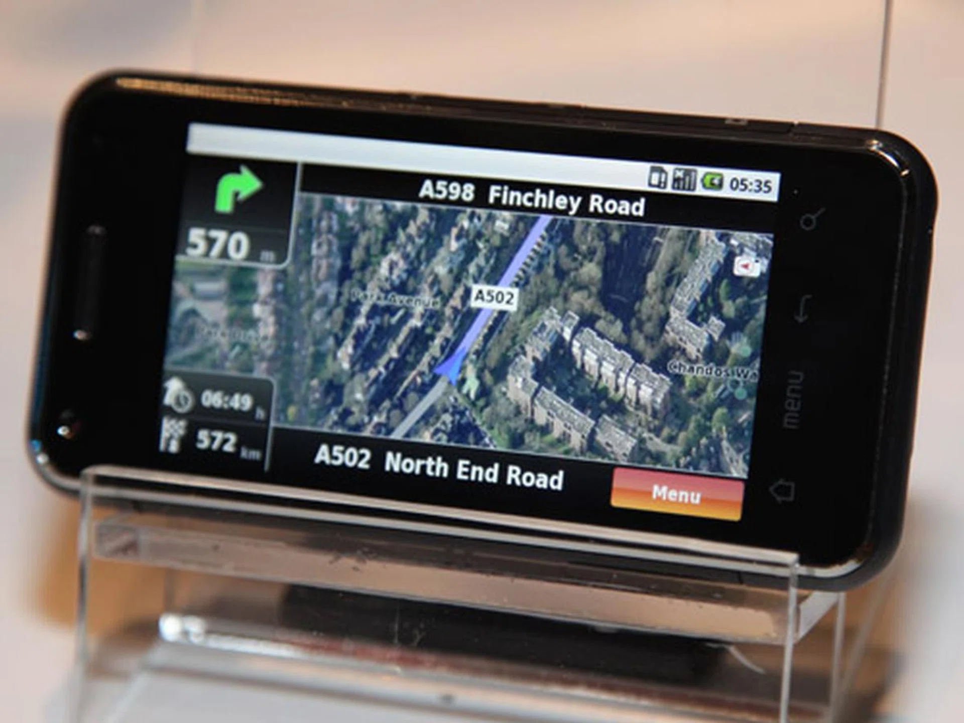 GPS navigation can be enhanced with 3D maps enabled by the Moorestown platform.