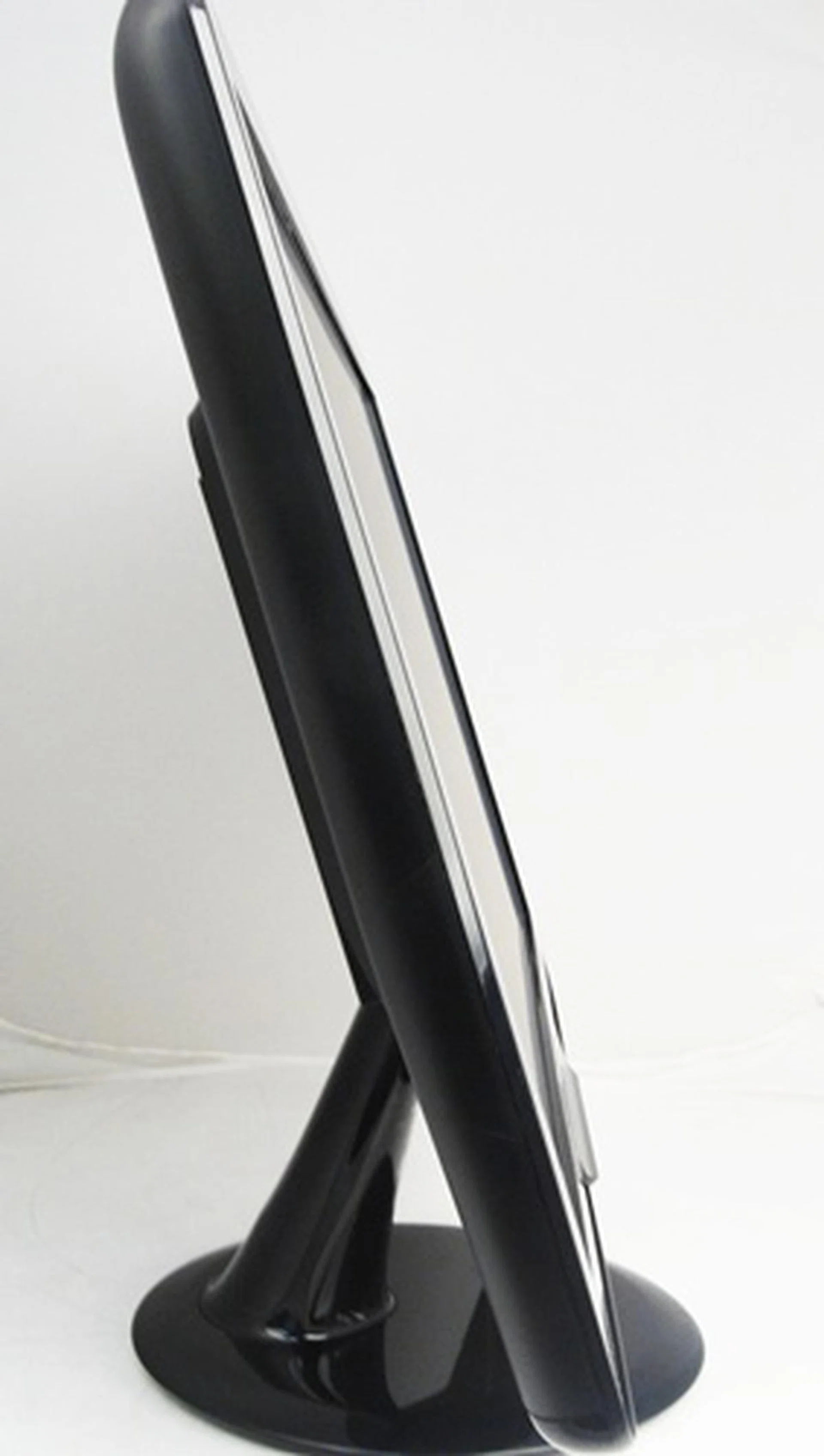 The monitor is considerably slimmer compared to its conventional counterparts, but loses out to the likes of the HP 2310e due to an extra bulge at the back.