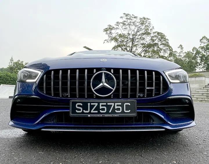 Large front intakes are necessary to feed air to engine and brakes.