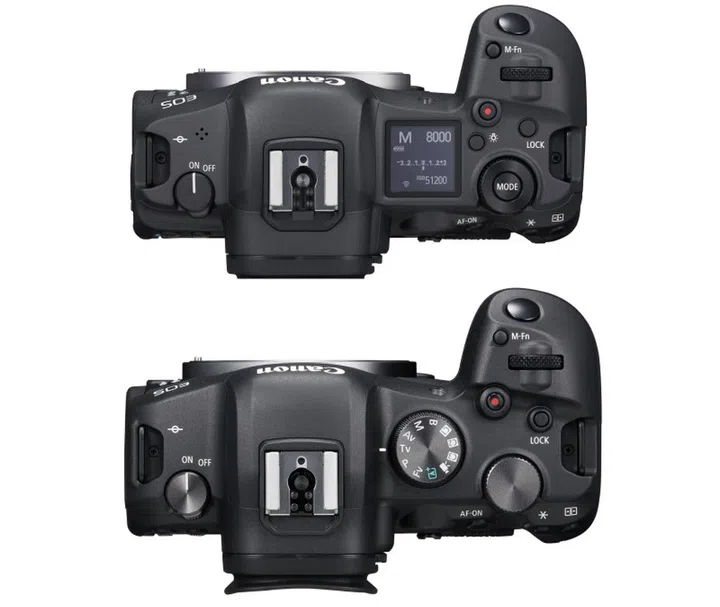 Top: EOS R5. Bottom: EOS R6 (Image: Canon)